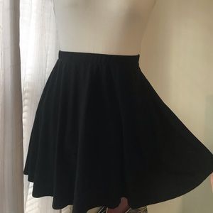 Black Skate High Waisted Skirt